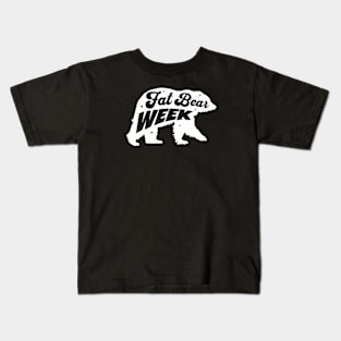 Fat Bear Week Silouette Kids T-Shirt